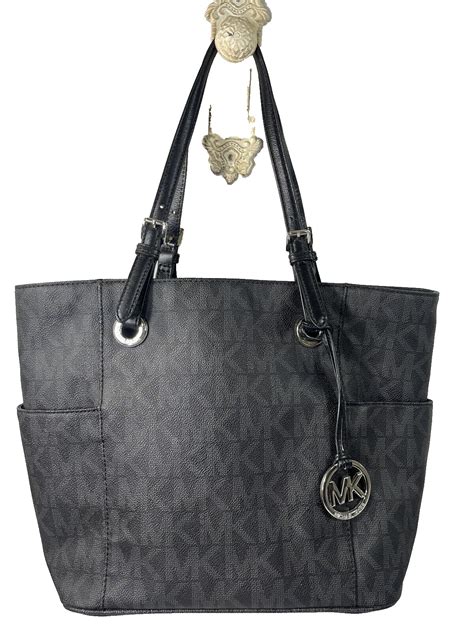 michael kors ey 1503|Michael Kors Signature Jet Set Tote Color: Black .